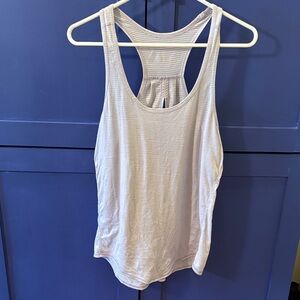 Lululemon Women's Light Purple Tank Top With Cut Out